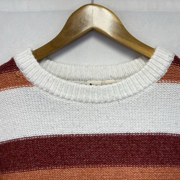 ROXY Real Groove Knit Striped Crew-Neck Pullover Sweater Women XL Multicolor - Picture 9 of 16